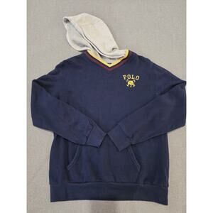 Polo Ralph Lauren Big Boys Cricket-Striped Fleece Hoodie XL 18-20 Years